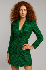 秋と冬の女性のファッション長袖ベルトダブル