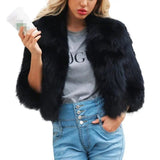 Women's Faux Fur Short Jacket-1