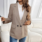 Timeless Houndstooth Suit Jacket