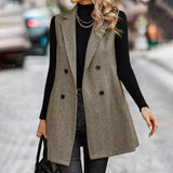 Sleeveless Blazer Vest Cardigan