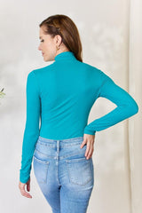 Zenana Turtleneck Long Sleeve Bodysuit-2