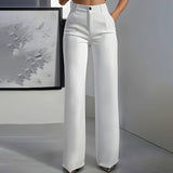 High Waisted Wide Leg Trousers