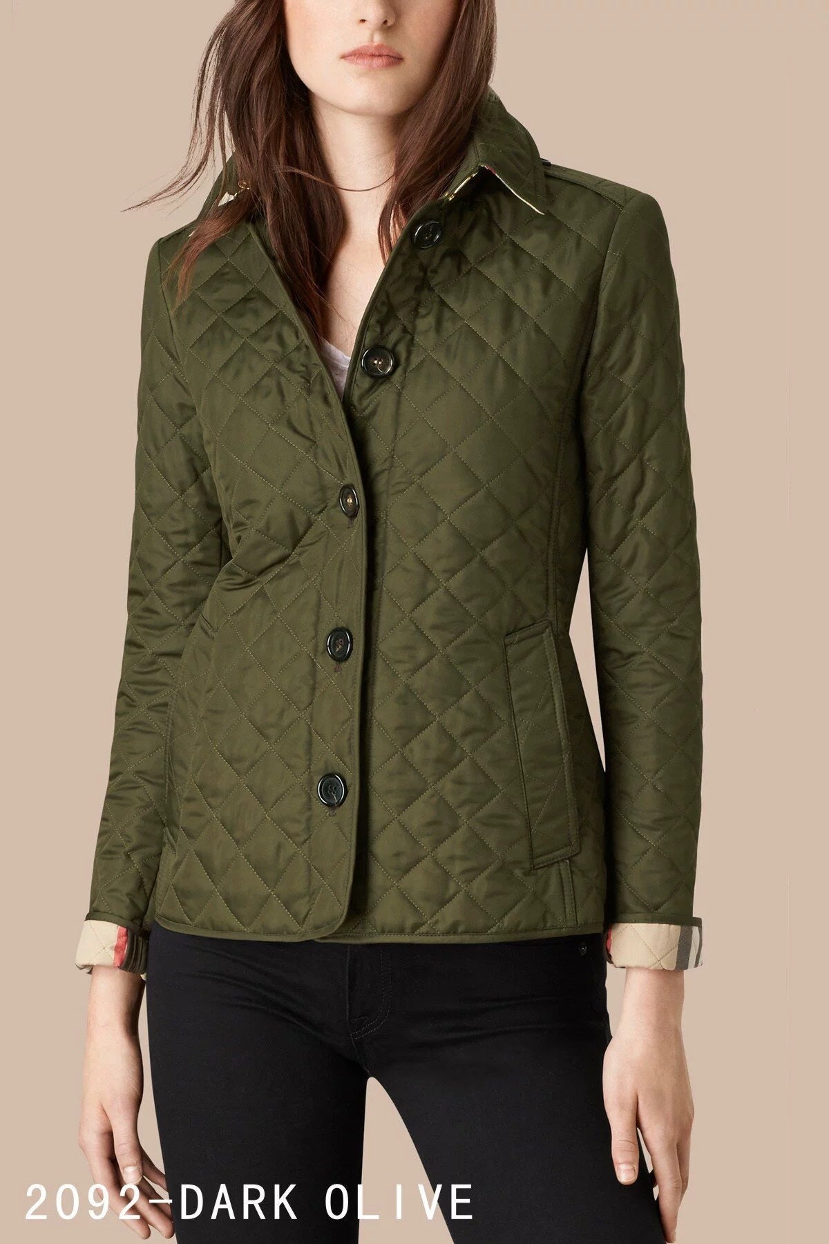 Chic Lapel Cotton Padded Jacket