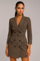 秋と冬の女性のファッション長袖ベルトダブル