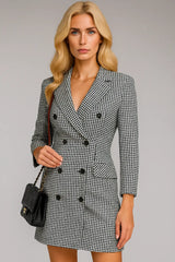 秋と冬の女性のファッション長袖ベルトダブル