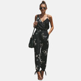 Floral Cotton Jumpsuit – Spaghetti Strap Romper