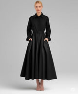 ルーズなドレス女性弾性ハイウエストショーの薄い気質