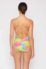 Marina West Swim High Tide One-Piece in Multi Palms-11