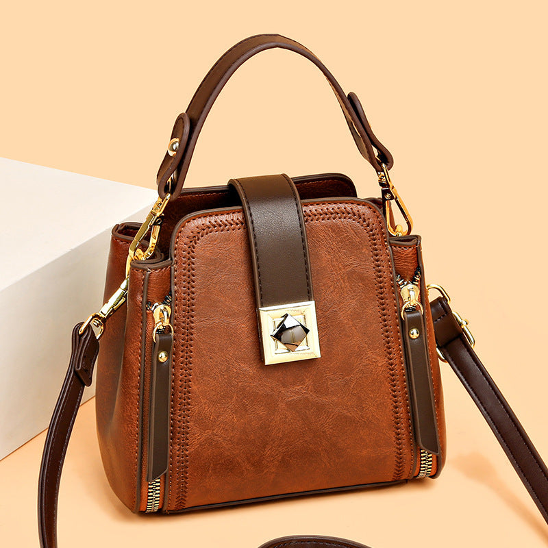 Retro Soft Leather Shoulder Bag – Vintage-Inspired & Versatile