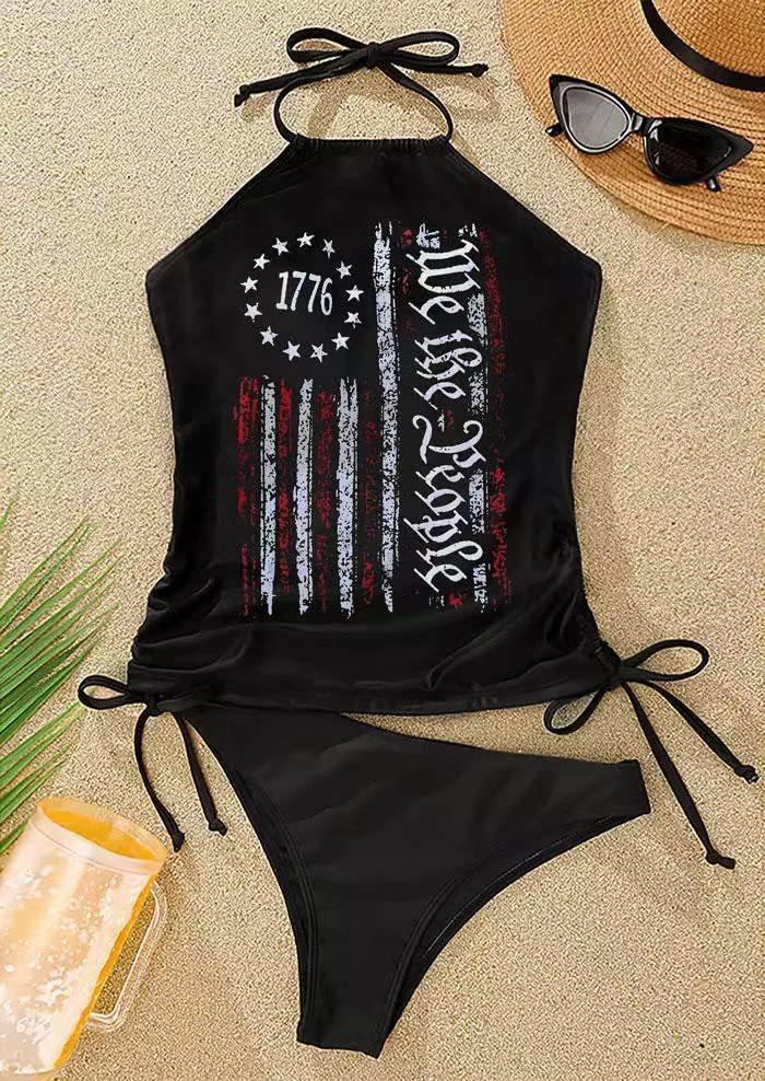 Women's Two-Piece Black Swimsuit – Casual, Chic, and Timeless for Summer