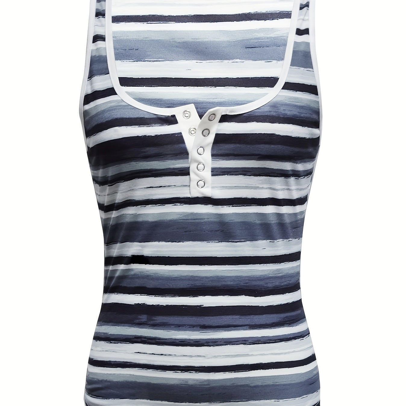 Ladies' V-Neck Striped Camisole Vest | Fashionable and Casual Sleeveless Top