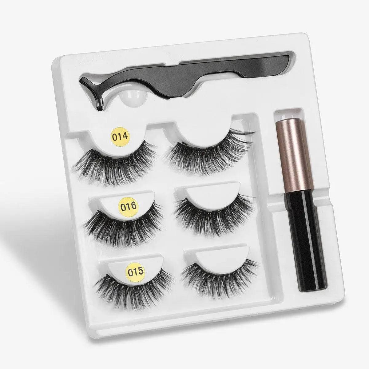 A Pair Of False Eyelashes With Magnets In Fashion-5PCMixedG-50