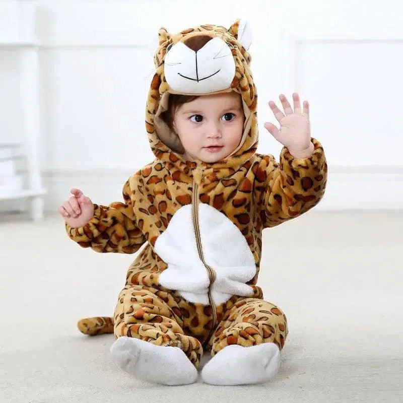 Baby Rompers Winter Autumn Clothes-Leopard-1