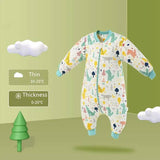 Baby Sleepsacks Cartoon Pattern Baby Sleeping Bag Carriage-GreenThickness-6