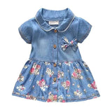 Bow Baby Denim Dress-1