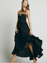 BellFlower Bohemian Ankle-Length Dress - A Summer Staple with Effortless Elegance!-5