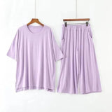 Chic Lavender Loungewear Set - Comfy & Stylish-1