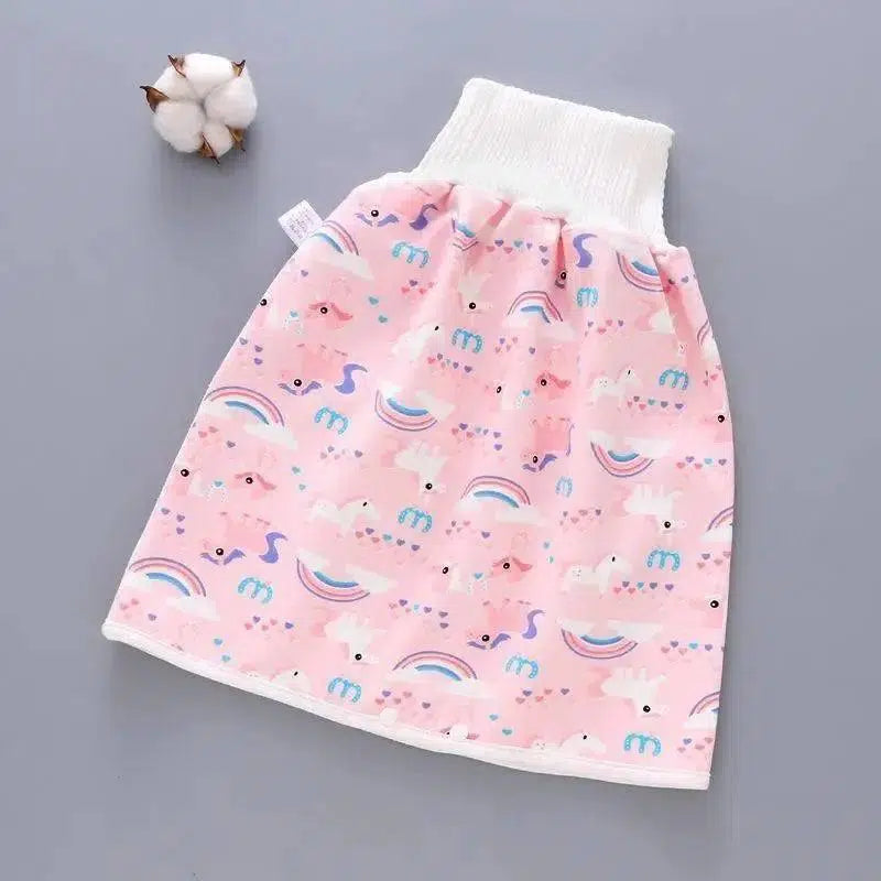 Cotton and bamboo fiber Baby diaper skirt-Rainbowskirt-13