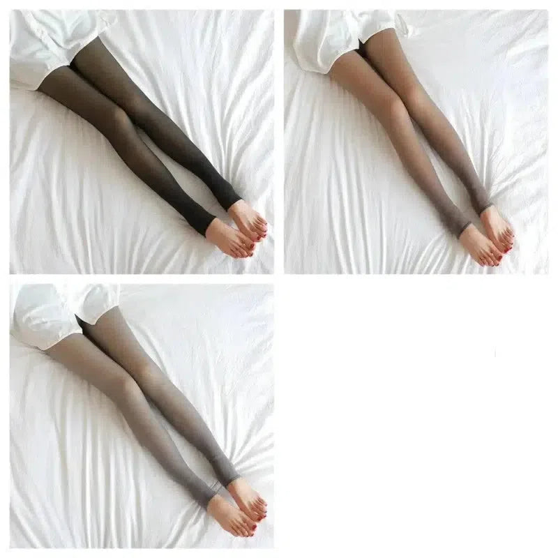 Fleece Lined Tights for Dark Skin-3pcs set footstep-27