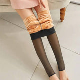 Cozy Warmth Translucent Fleece-Lined Tights-9