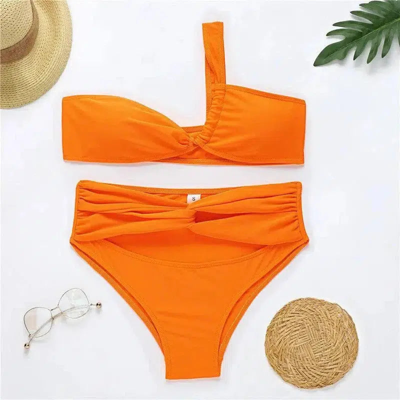 European American Fluorescent Color Bikini Suit-3