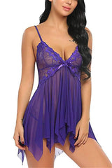 European And American Erotic Lingerie Sexy Lingerie Female-Purple-6