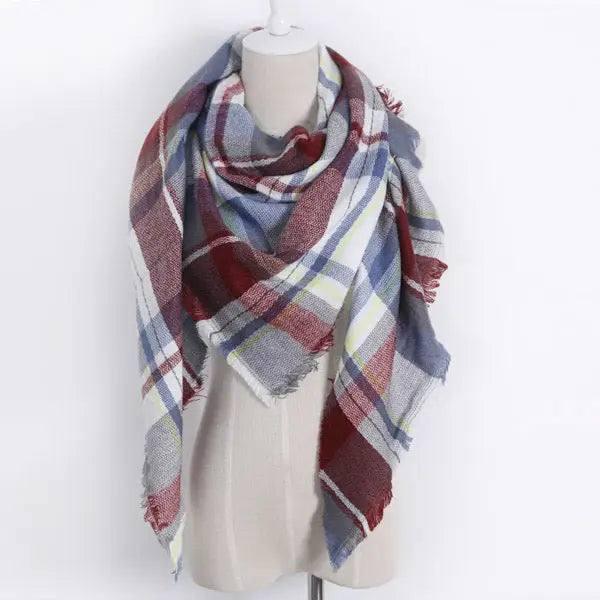 European And American Triangle Cashmere Women's Winter Scarf-24