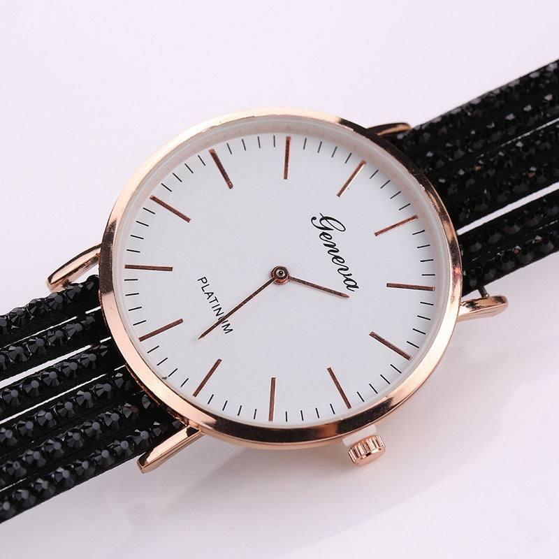 Fashion Geneva Flowers Watches Women Dress Elegant Quartz-2