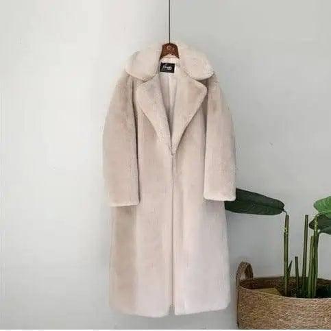 Fashion High Quality Velvet Fur Long Coat Women-21