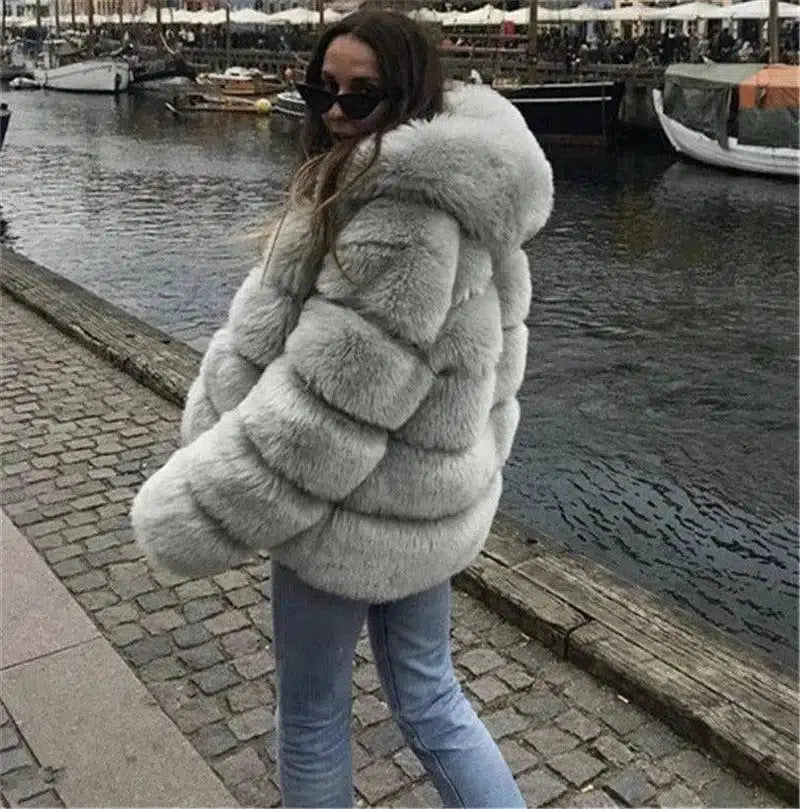 Faux fur jacket-9