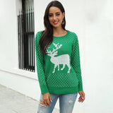 Fawn jacquard christmas sweater-2