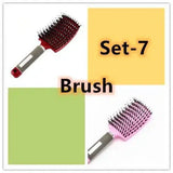 Hairbrush Anti Klit Brushy Haarborstel Women Detangler Hair-24