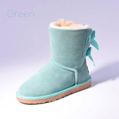 High Quality SALE Women Australia Snow Boots Warm Fur-Green-9