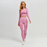 High Waist Sports leggins-PinkSuit-18