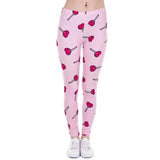 High waist sports plus size leggings-Pink-1