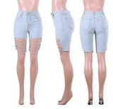 Irregular broken chain jeans-Lightblue-11