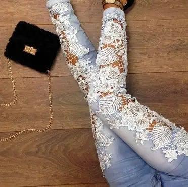 Lace jeans-3