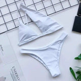 Ladies bikini two-piece suit-Awhite-7