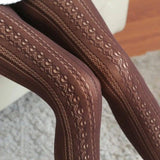 Lolita Lace Stockings Pantyhose-Coffee-7