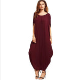 Loose Dress Cross-border Aliexpress Amazon Wish Explosion-Red wine-6