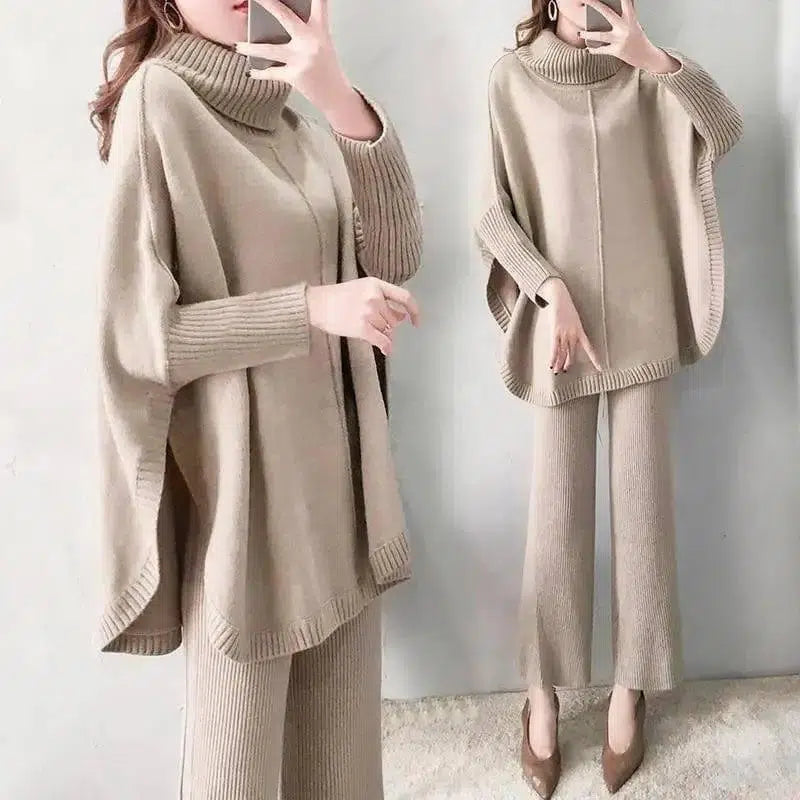 Loose Knitted Suit Women Foreign Style-1