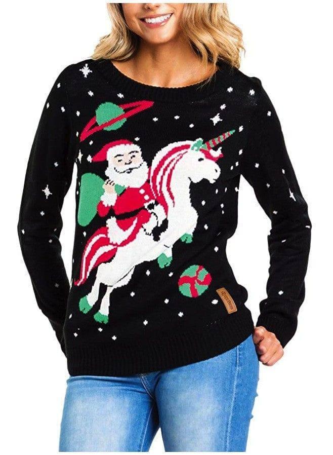 Loose Round Neck Pullover Christmas Sweater Loose Cartoon-9