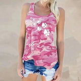 LOVEMI - Lovemi - Camouflage footprint print vest