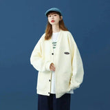 Cardigan Jacket Female Niche Cool Girl Wearing A Top-White-1