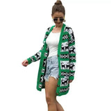 Stylish Elk Cardigan for Every Season-Green-5