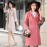 LOVEMI - Lovemi - Fashion split sleeves long woolen coat coat