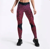 Fuschia Mandala Leggings-1