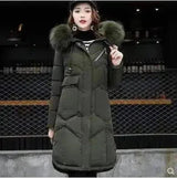 LOVEMI - Lovemi - Hooded fur collar down jacket