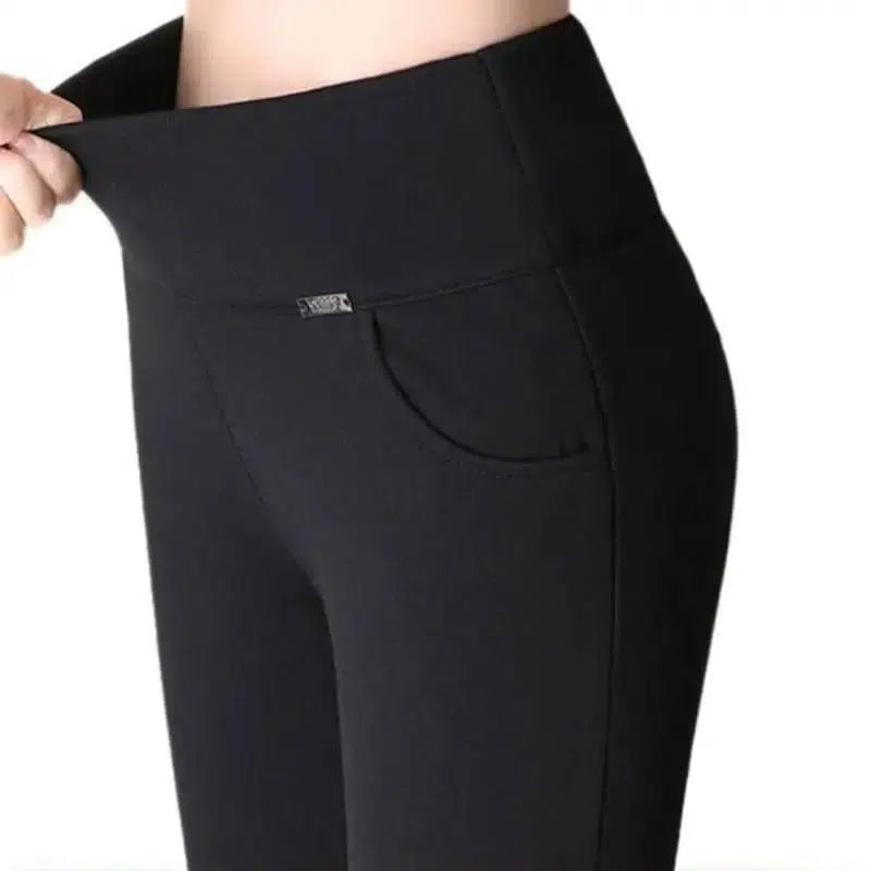 Ladies black pencil pants-black-1