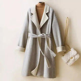 LOVEMI - Lovemi - Ladies Wool Double-faced Coat